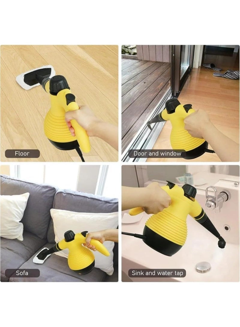 Denx Handheld Steam Cleaner 1200W, 300kPa High-Pressure, 350ml Tank, 9 Attachments – Portable Multi-Surface Cleaner for Floors, Kitchen, Bathroom, Cars, Windows & Upholstery - Image 5